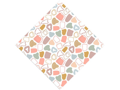 Peachy  Cobblestone Vinyl Wrap Pattern