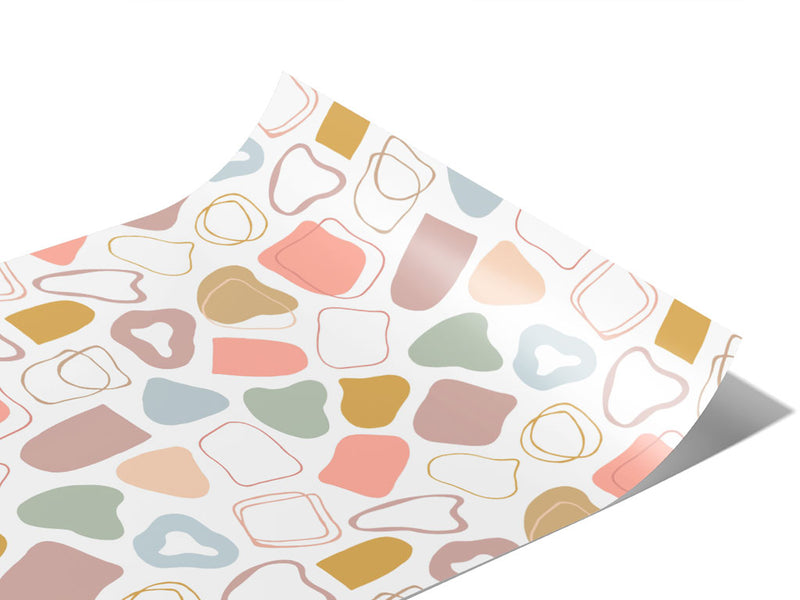 Peachy  Cobblestone Vinyl Wraps~Rwraps Series 914 Digitally Printed Vinyl Wrap~1