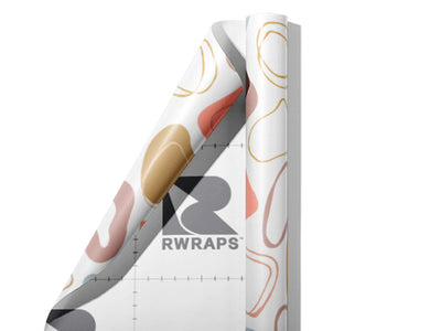 Peachy  Cobblestone Wrap Film Sheets~Rwraps Series 914 Peachy  Cobblestone Scrolled Sheet~4