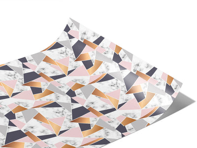 Peachy Shards Tile Vinyl Wraps~Rwraps Series 914 Digitally Printed Vinyl Wrap~1