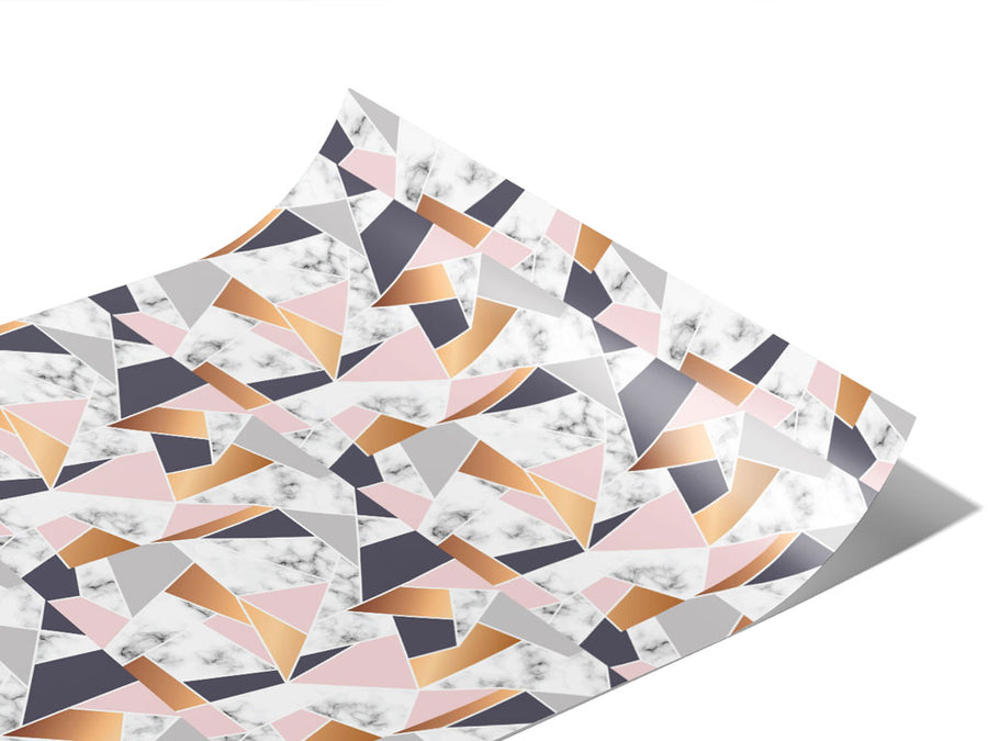Peachy Shards Tile Vinyl Wraps~Rwraps Series 914 Digitally Printed Vinyl Wrap~1