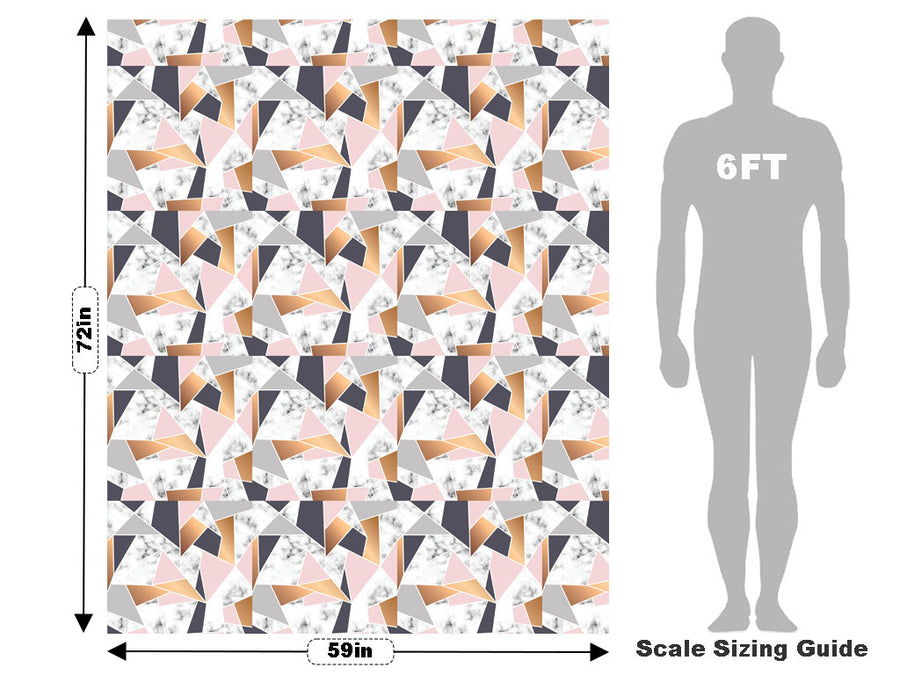 Peachy Shards Tile Vehicle Wrap Scale~Rwraps Series 914 Peachy Shards Tile Measurements~2