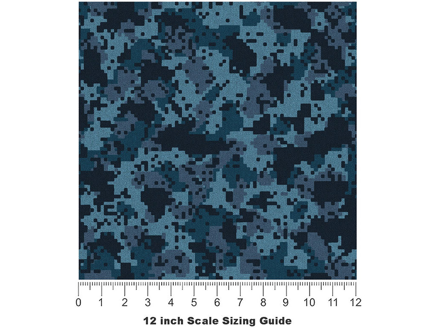 Peacock DPM Camouflage Vinyl Film Pattern Size 12 inch Scale~Rwraps Peacock DPM Camouflage Sizing Chart~3