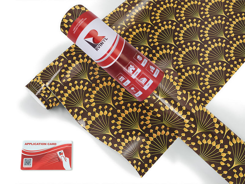 peacock tails art deco Craft Vinyl Roll