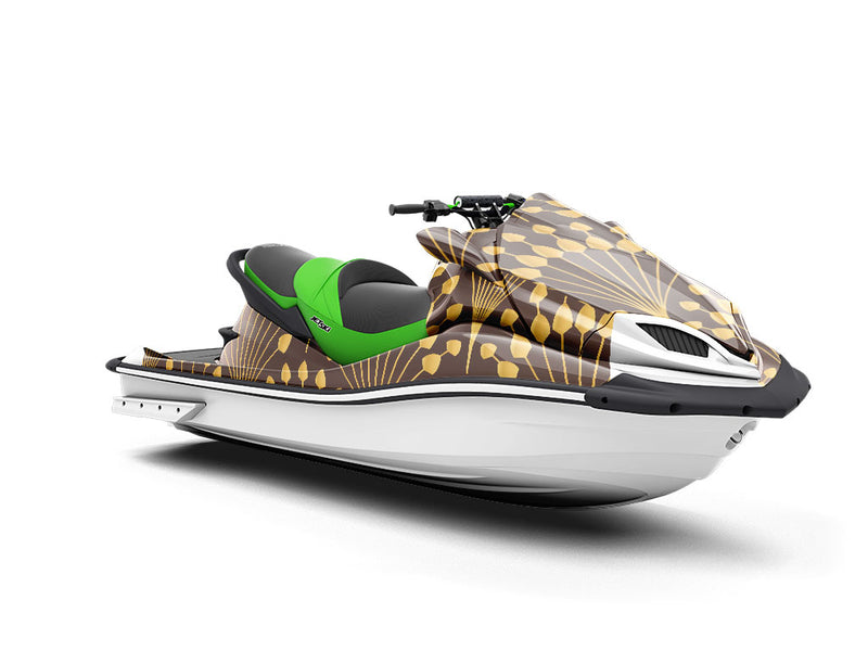 Peacock Tails Art Deco Jet Ski Vinyl Customized Wrap