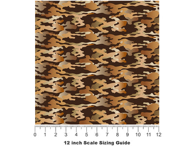Peanut Hunter Camouflage Vinyl Film Pattern Size 12 inch Scale~Rwraps Peanut Hunter Camouflage Sizing Chart~3