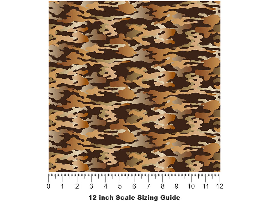 Peanut Hunter Camouflage Vinyl Film Pattern Size 12 inch Scale~Rwraps Peanut Hunter Camouflage Sizing Chart~3