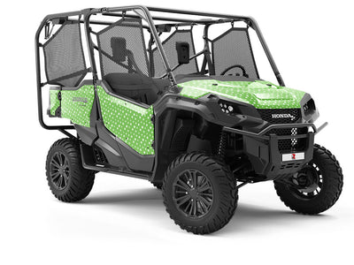 Pear Green Polka Dot Utility Vehicle Vinyl Wrap