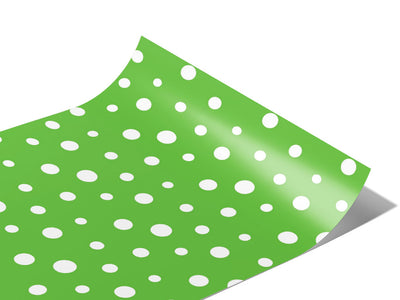 Pear Green Polka Dot Vinyl Wraps~Rwraps Series 914 Digitally Printed Vinyl Wrap~0