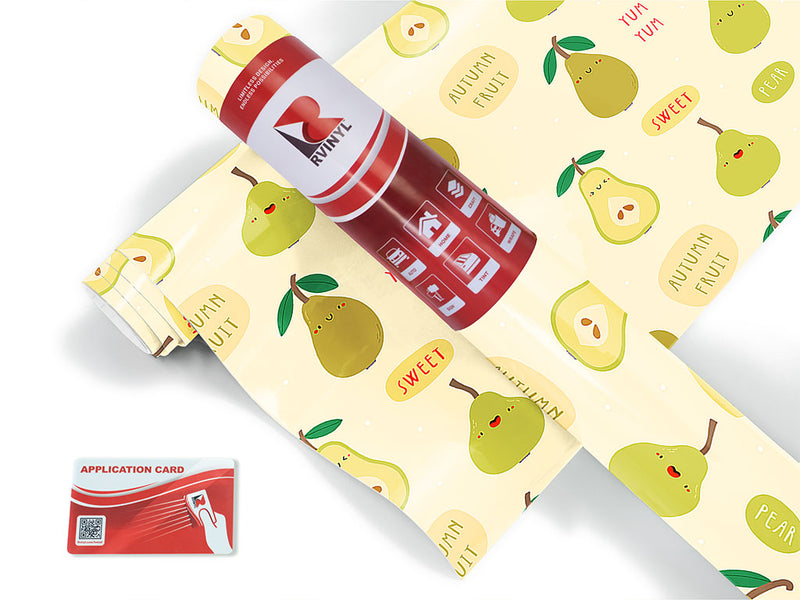pear pleasantries fruit Craft Vinyl Roll