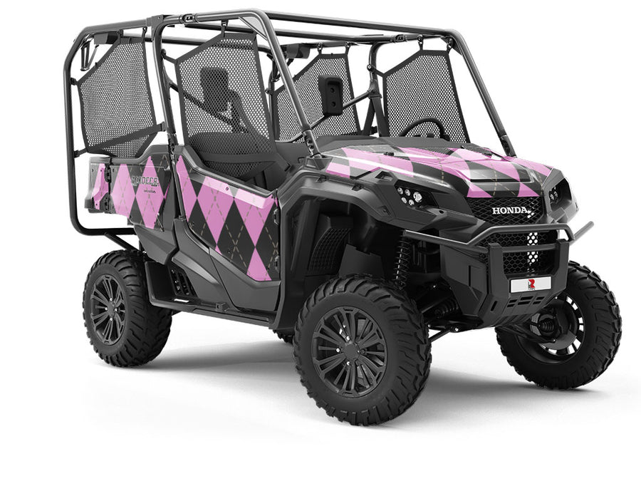 Pearlized Pale Argyle Utility Vehicle Vinyl Wrap