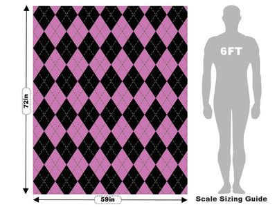 Pearlized Pale Argyle Vehicle Wrap Scale~Rwraps Series 914 Pearlized Pale Argyle Measurements~1
