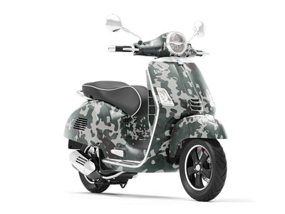 Pebble Flecktarn Camouflage Vespa Scooter Wrap Film