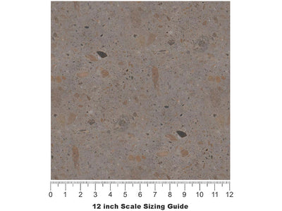Pecan  Adoquin Vinyl Film Pattern Size 12 inch Scale~Rwraps Pecan  Adoquin Sizing Chart~2