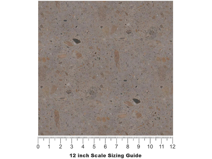 Pecan  Adoquin Vinyl Film Pattern Size 12 inch Scale~Rwraps Pecan  Adoquin Sizing Chart~2