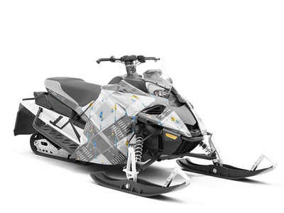 Pedestrian Crossing Cityscape Custom Wrapped Snowmobile