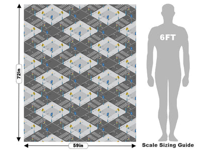 Pedestrian Crossing Cityscape Vehicle Wrap Scale~Rwraps Series 914 Pedestrian Crossing Cityscape Measurements~2