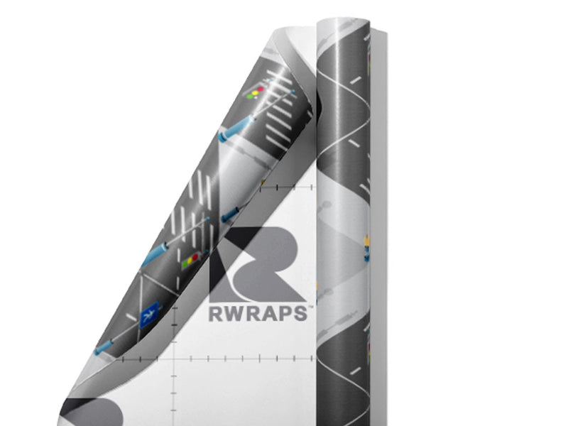 Pedestrian Crossing Cityscape Wrap Film Sheets~Rwraps Series 914 Pedestrian Crossing Cityscape Scrolled Sheet~4