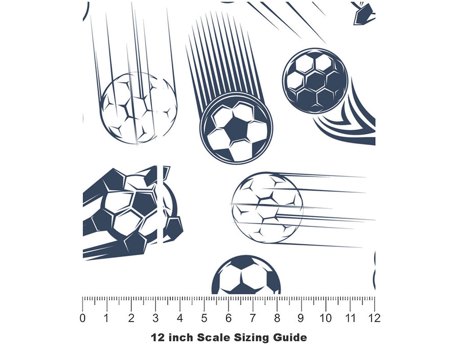 Penalty Kick Sport Vinyl Film Pattern Size 12 inch Scale~Rwraps Penalty Kick Sport Sizing Chart~2