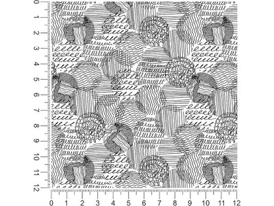 pencil skritches abstract geometric 1ft x 1ft Craft Sheets