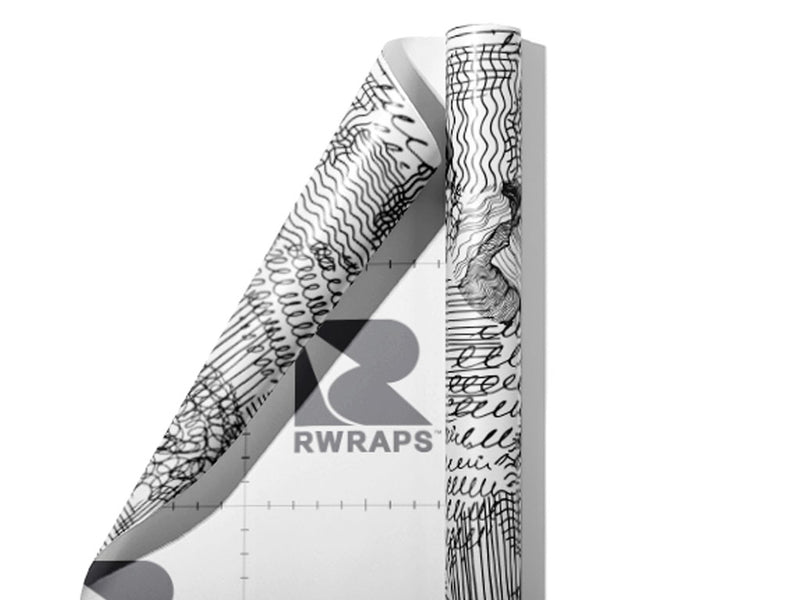 Pencil Skritches Abstract Wrap Film Sheets~Rwraps Series 914 Pencil Skritches Abstract Scrolled Sheet~3