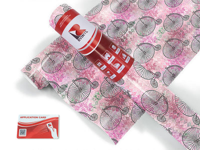 penny farthings steampunk Craft Vinyl Roll