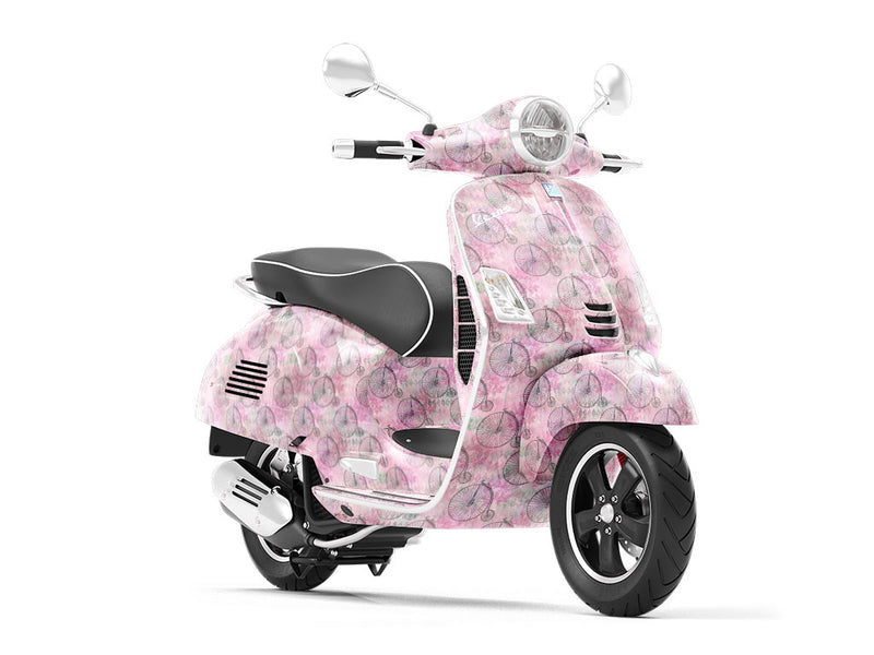 Penny Farthings Steampunk Vespa Scooter Wrap Film
