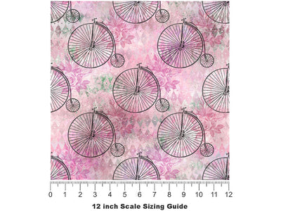 Penny Farthings Steampunk Vinyl Film Pattern Size 12 inch Scale~Rwraps Penny Farthings Steampunk Sizing Chart~2
