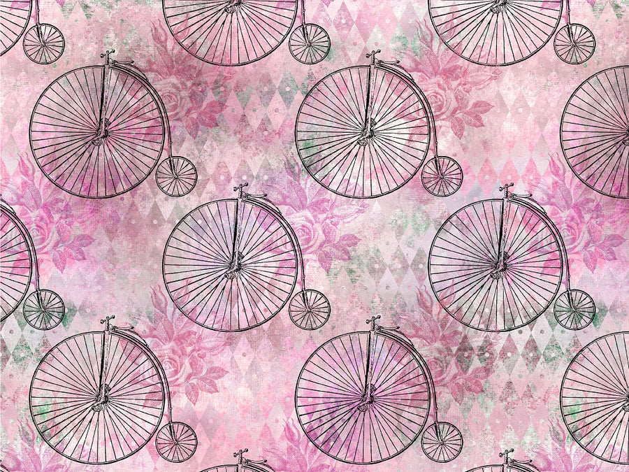 Penny Farthings Steampunk Vinyl Wrap Pattern~Rwraps Series 914 Digitally Printed Vinyl Wrap~0