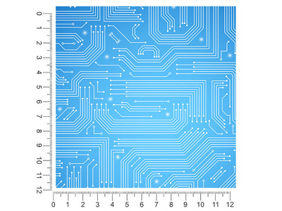 Perfect Blue Technology Vehicle Wrap Scale~Rwraps Series 914 Perfect Blue Technology Measurements~2