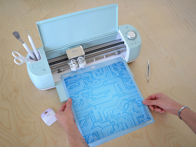 Perfect Blue Technology Vinyl Film Pattern Size 12 inch Scale~Rwraps Perfect Blue Technology Sizing Chart~3