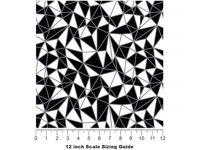 Perfect Pairing Mosaic Vinyl Film Pattern Size 12 inch Scale~Rwraps Perfect Pairing Mosaic Sizing Chart~2