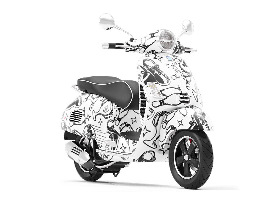 Perfect Strike Sport Vespa Scooter Wrap Film