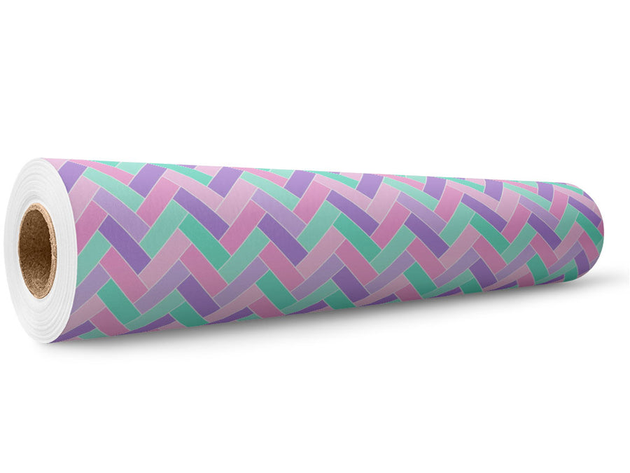 Periwinkle  Brick Wrap Film Wholesale Roll~Rwraps Series 914 Digitally Printed Vinyl Roll~5