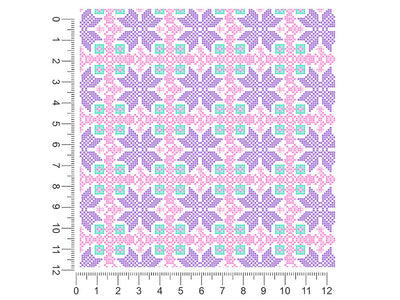 periwinkle pansies mosaic 1ft x 1ft Craft Sheets