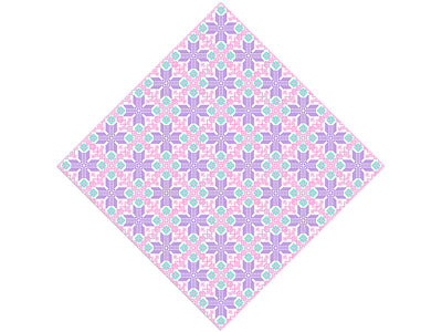 Periwinkle Pansies Mosaic Vinyl Wrap Pattern
