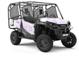 Periwinkle Pansies Mosaic Utility Vehicle Vinyl Wrap