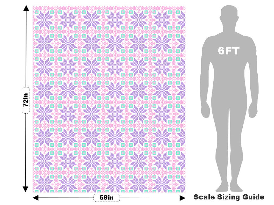 Periwinkle Pansies Mosaic Vehicle Wrap Scale~Rwraps Series 914 Periwinkle Pansies Mosaic Measurements~1