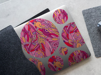 persephones pomegranate floral DIY Laptop Stickers