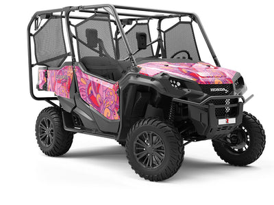 Persephones Pomegranate Floral Utility Vehicle Vinyl Wrap
