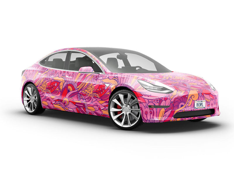 Persephones Pomegranate Floral Vehicle Vinyl Wrap