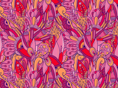 Persephones Pomegranate Floral Vinyl Wrap Pattern~Rwraps Series 914 Digitally Printed Vinyl Wrap~0