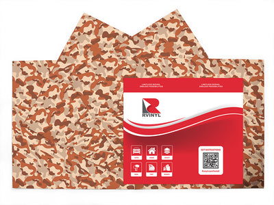 persian multicam camouflage Craft Vinyl Sheet Pack