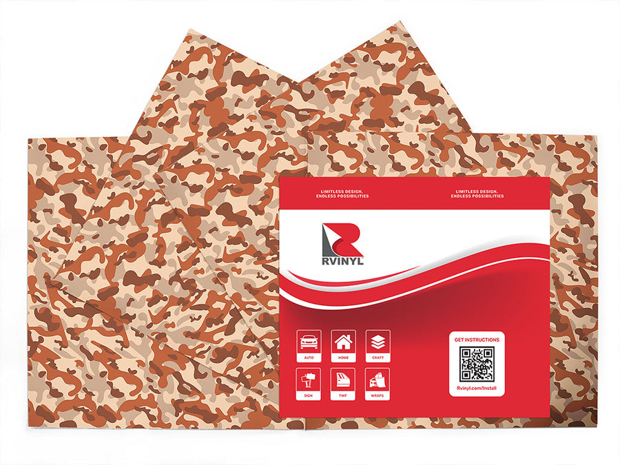 persian multicam camouflage Craft Vinyl Sheet Pack