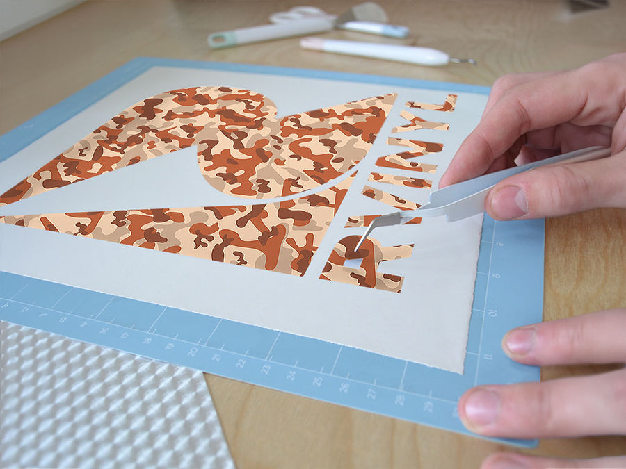 persian multicam camouflage Easy Weed Craft Vinyl