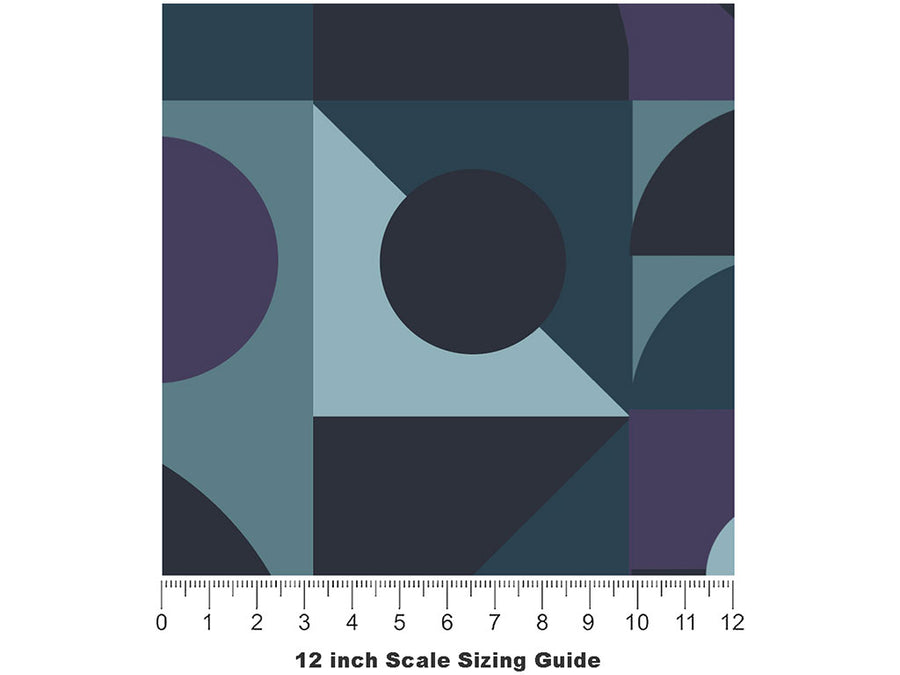 Personal Contemplation Mosaic Vinyl Film Pattern Size 12 inch Scale~Rwraps Personal Contemplation Mosaic Sizing Chart~2