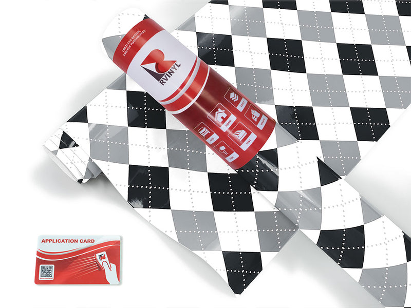 pesky pebbles argyle Craft Vinyl Roll