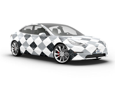 Pesky Pebbles Argyle Vehicle Vinyl Wrap