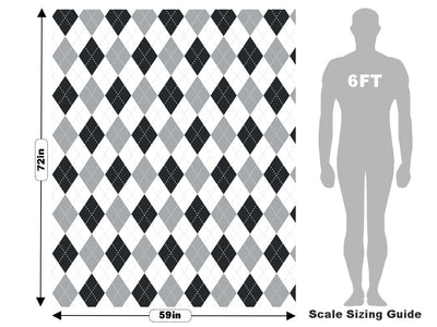 Pesky Pebbles Argyle Vehicle Wrap Scale~Rwraps Series 914 Pesky Pebbles Argyle Measurements~1
