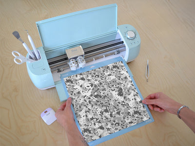 pewter multicam camouflage Cricut Compatible Vinyl